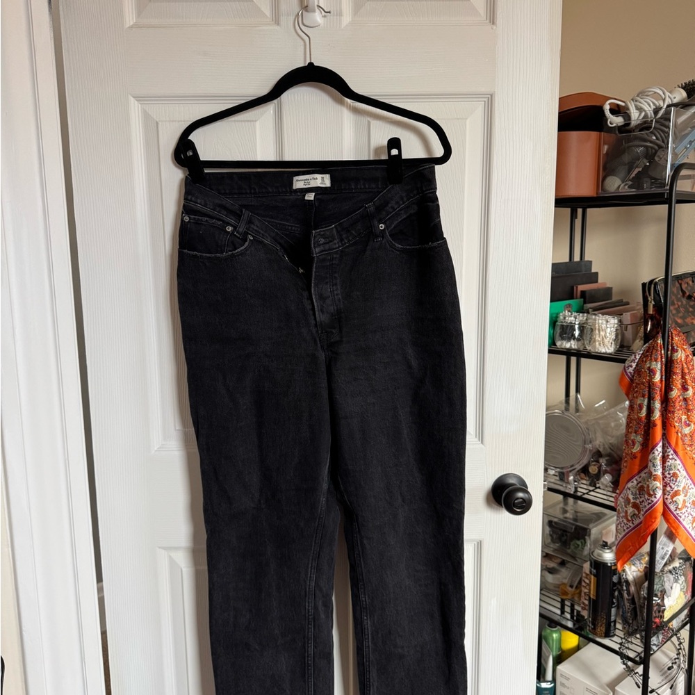 Abercombie Black Dad Jeans